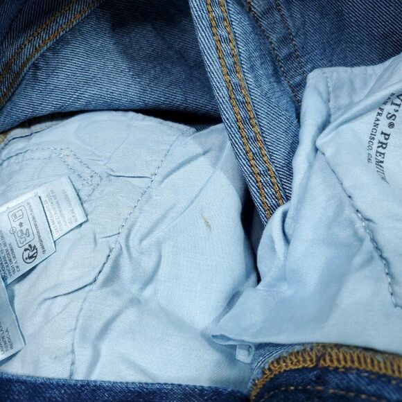 Levi's Premium 501 '81 Mom Jeans Medium Wash Blue Size 24x31 High Rise Tapered - Picture 6 of 12